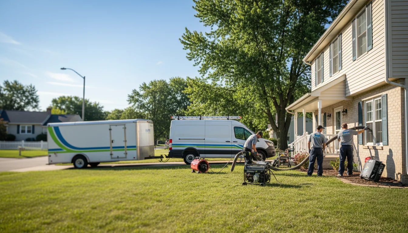 Flooded Basement Restoration And Cleanup With Repair in Mecca, IN near me